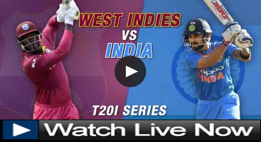 How to watch live cricket match India vs West Indies